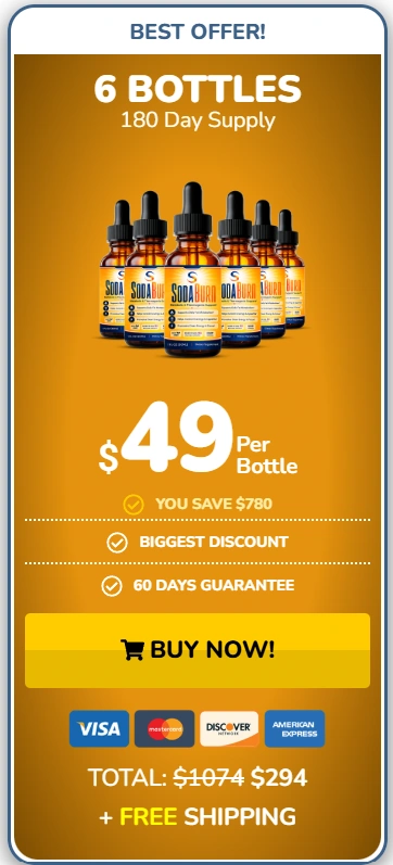 SodaBurn 6 bottles